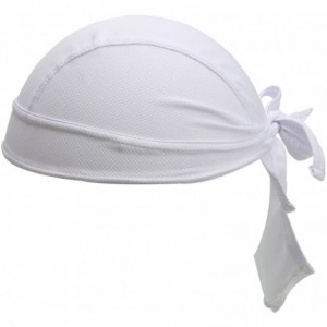 Skullies & Beanies Motorcycle Biker Windproof Cycling Sweatband Protex Outdoor Head Wraps - White - CP12FZGWVMP $18.66