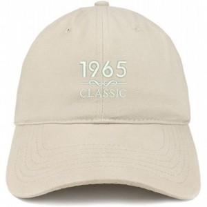 Baseball Caps Classic 1965 Embroidered Retro Soft Cotton Baseball Cap - Stone - CG18CO6D73I $32.49
