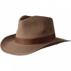Cowboy Hats Men's Twill Outback Hat - Bark - C1113OTN4W7 $95.63