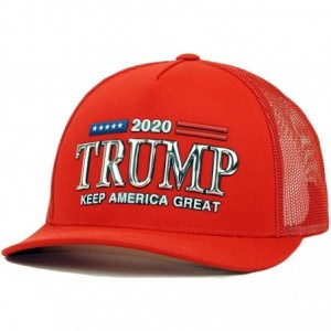 Baseball Caps Trump 2020 Keep America Great Embroidery Campaign Hat USA Baseball Cap - 01. Red - CQ194MY9Y7L $33.35