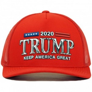 Baseball Caps Trump 2020 Keep America Great Embroidery Campaign Hat USA Baseball Cap - 01. Red - CQ194MY9Y7L $35.32