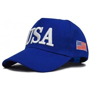 Baseball Caps Make America Great Again Hat [3 Pack]- Donald Trump USA MAGA Cap Adjustable Baseball Hat - Usa Blue - CL18R4THI...
