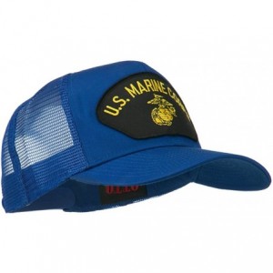 Baseball Caps US Marine Corps Mesh Patched Cap - Royal - CO11TX6Y267 $15.39