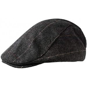 Newsboy Caps 1-2 Pack Newsboy Hat for Men Classic Herringbone Tweed Wool Blend Flat Cap Ivy Gatsby Cabbie Driving Hat - C618W...