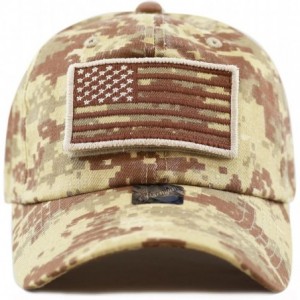Baseball Caps Cotton & Pigment Low Profile Tactical Operator USA Flag Patch Military Army Cap - Desert Digi Camo - C612N9G312...