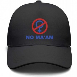 Baseball Caps No Ma'am - Vintage Style Trucker Hat Retro Mesh Cap - No Ma'am-13 - CG18LE88867 $36.17
