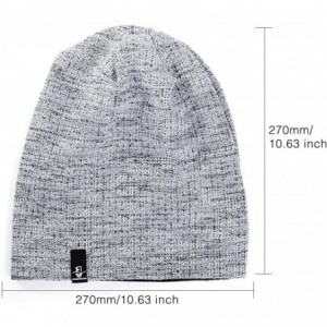 Skullies & Beanies Knit Cap for Women Summer Slouchy Beanie Winter Turban Hat B413 - Gray - CP18YAL2Q8K $19.99