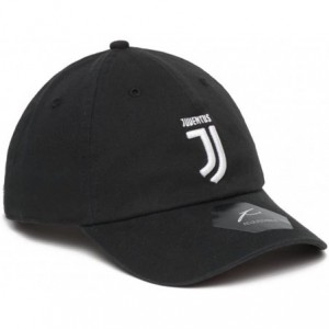 Baseball Caps Officially Licensed Performance Dad Hat by Juventus Black - CQ185E4SIK8 $54.80