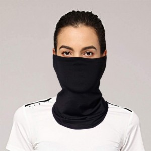 Balaclavas Multifunctional Neck Gaiter- Balaclava- Bandana Face Mask for Men Women - Black - CL197S2Y2EZ $19.93