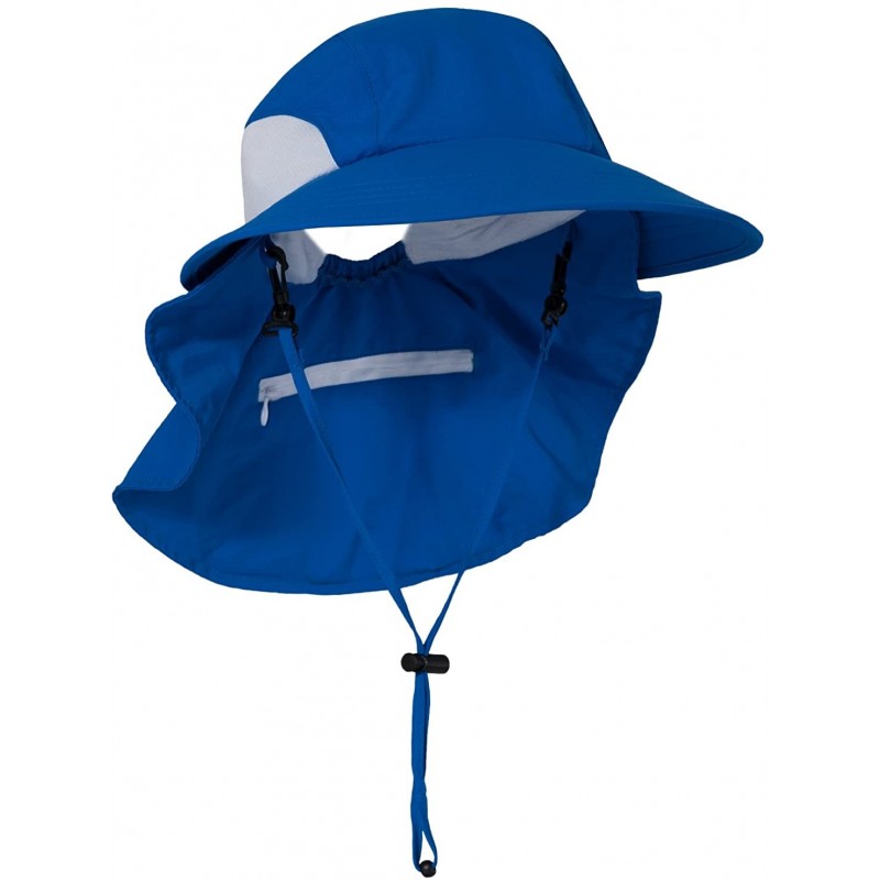 Sun Hats Adult Unisex Sol Wide Brim Sun Hats - UPF 50+ Sun Protection - Royal - CH11ZUGOEGH $56.91