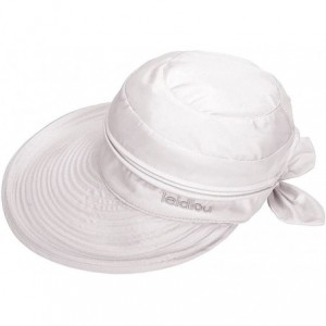 Bucket Hats Woman Baseball Caps Sun Hat Wide Brim Sun Visor Summer Beach Golf Hat - White - CX18C0Z6E46 $24.05