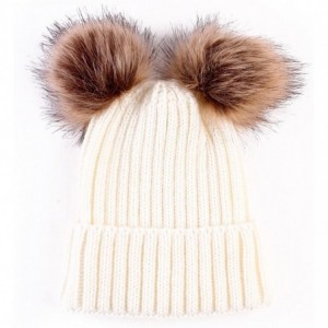 Skullies & Beanies Family Matching Hat Winter Warm Cotton Knitting Beanie Cap for 0-3 Years Baby - A03 - Beige - CD18872GKMQ ...