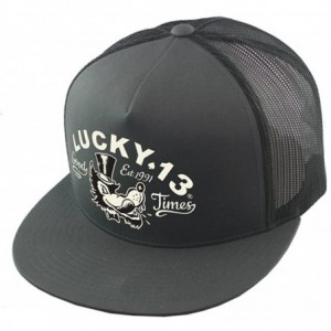Baseball Caps The Mr. Wolf Snapback Trucker Hat - Grey- One Size - CY18862E4X6 $61.08