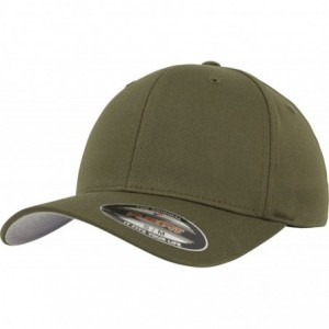 Newsboy Caps Men's Wooly Combed - Olive - CK11OMMQXNH $35.25