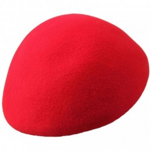 Berets Women's Wool Beret Beanie Retro Pillbox Hat Cap with Bow - Red - CV124X1DGIV $49.26