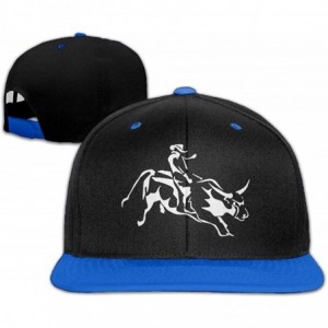 Baseball Caps Mens/Womens Hip-hop Hats Bull Riding Adjustable Sport Hat - Royalblue - CY18KH0R9QN $32.10