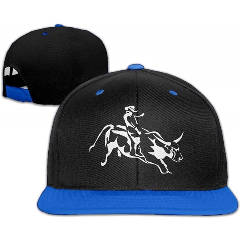 Baseball Caps Mens/Womens Hip-hop Hats Bull Riding Adjustable Sport Hat - Royalblue - CY18KH0R9QN $11.41