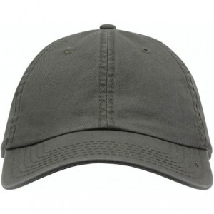Baseball Caps Classic Washed Cotton Twill Low Profile Adjustable Baseball Cap - Olive Green - CU12C7ZA3PX $21.19