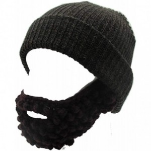 Skullies & Beanies Unisex Wacky Beard Hat Knit Funny Beanie Halloween Cap Wind Mask - Coffee - CU18L7M52EW $27.50