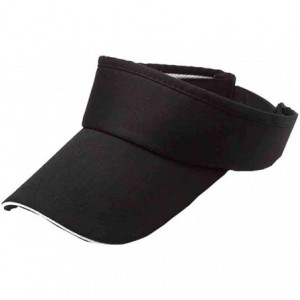 Headbands Sun Sports Visor Men Women-Cotton Cap Hat-Baseball Cap - Bk - CE196MZGST4 $10.88