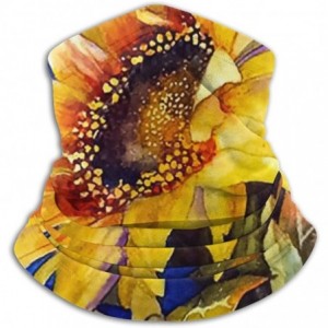 Balaclavas Neck Gaiter Headwear Face Sun Mask Magic Scarf Bandana Balaclava - Sunflower Oil Painting - CW1979N0ZSS $37.73