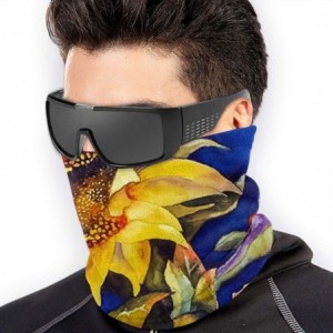 Balaclavas Neck Gaiter Headwear Face Sun Mask Magic Scarf Bandana Balaclava - Sunflower Oil Painting - CW1979N0ZSS $38.15