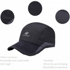 Sun Hats Unisex Mesh Sport Cap Quick-Drying Outdoor Breathable Sun hat Runner UV Protection 50+ - Navy - CY17YYW3RLQ $22.57