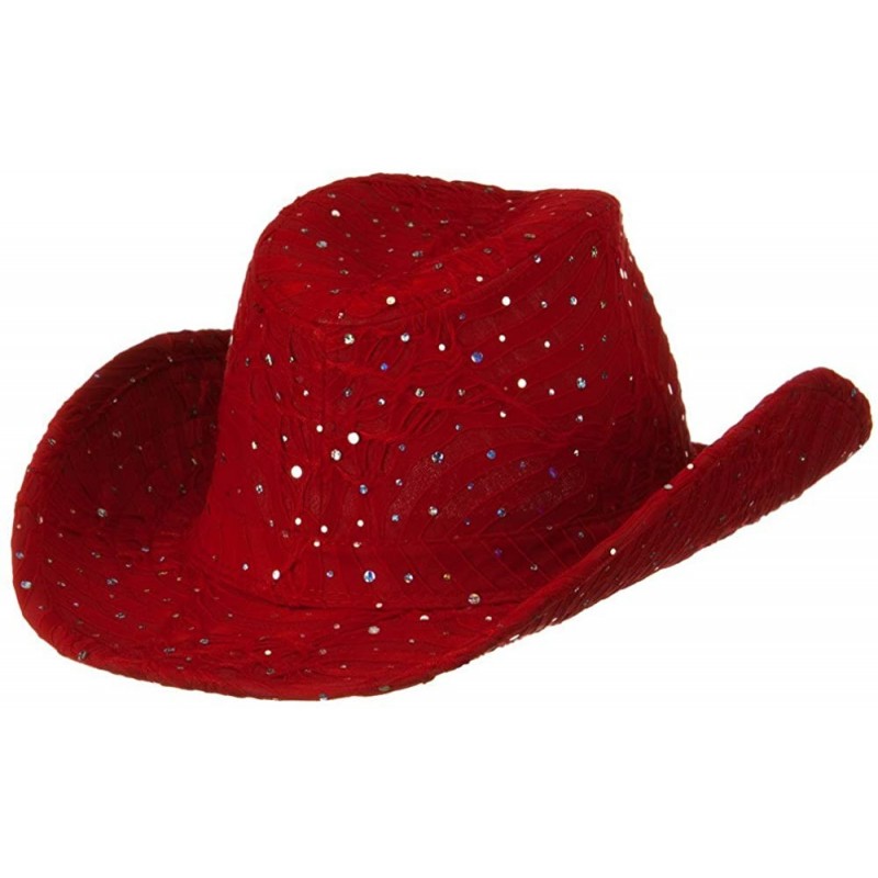 Glitter Cowboy Hat - Red - CL196UEC0W6