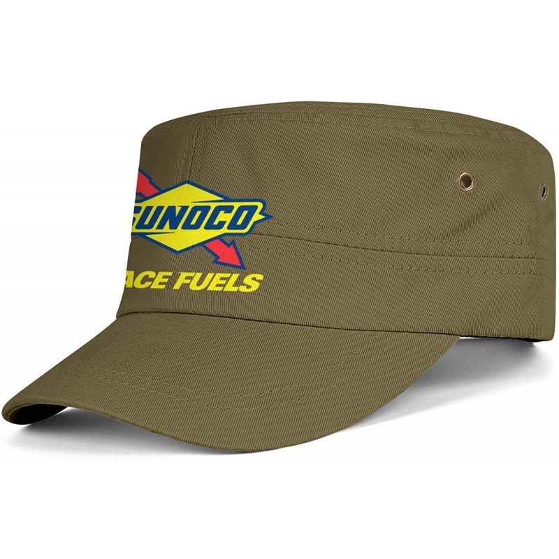 Baseball Caps Men Womens Military Caps Sunoco-Race-Fuels- Adjustable Cadet Army Caps Snapback Hats Flat Top Cap - Army Green-...
