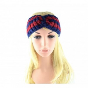 Cold Weather Headbands Chunky Knit Headbands Braided Winter Headbands Ear Warmers Crochet Head Wraps for Women Girls (B) - B ...