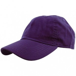 Baseball Caps Baseball Caps 100% Cotton Plain Blank Adjustable Size Wholesale LOT 12 Pack - Purple - C8182SNOMYE $36.64
