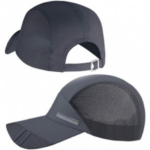 Baseball Caps Baseball Cap Quick Dry Mesh Back Cooling Sun Hats Sports Caps for Golf Cycling Running Fishing - A-grey-m/L - C...