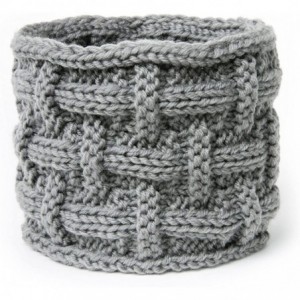 Cold Weather Headbands Women's Chunky Cable Knitted Turban Headband Ear Warmer Head Wrap - 7 Grey - C5186W3H6U9 $23.93