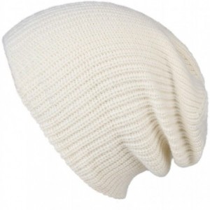 Skullies & Beanies Cuffed Beanie Skull Knit Hat Soft Warm Winter Hat Knit Men Women Plain Cuff Ski Skull Cap - Light Beige - ...