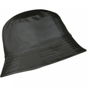 Rain Hats Women's Rain Hats Waterproof Wide Brim Packable - Solid Black - CN17AAHCKRE $29.73