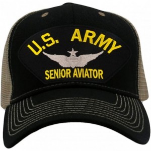 Baseball Caps US Army Senior Aviator Hat/Ballcap Adjustable One Size Fits Most - CE18ISA0XMY $55.06