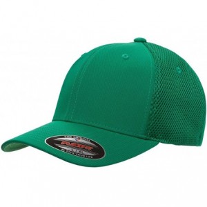 Baseball Caps 3-Pack Premium Original Ultrafibre Mesh Fitted Cap - Green - CD127JBYZZ5 $45.96