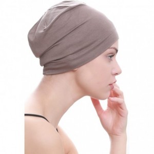 Baseball Caps Unisex Bamboo Sleep Caps for Cancer- Hair Loss - Chemo Caps - Mink - CS11UPN3I99 $11.34