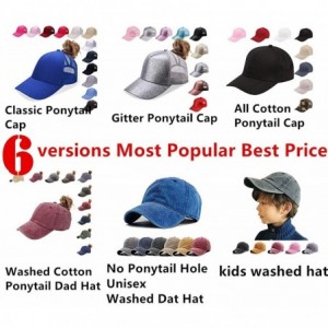 Baseball Caps NeuFashion Ponycap Messy High Bun Ponytail Adjustable Mesh Trucker Baseball Cap Hat for Women - Coffee-glitter ...