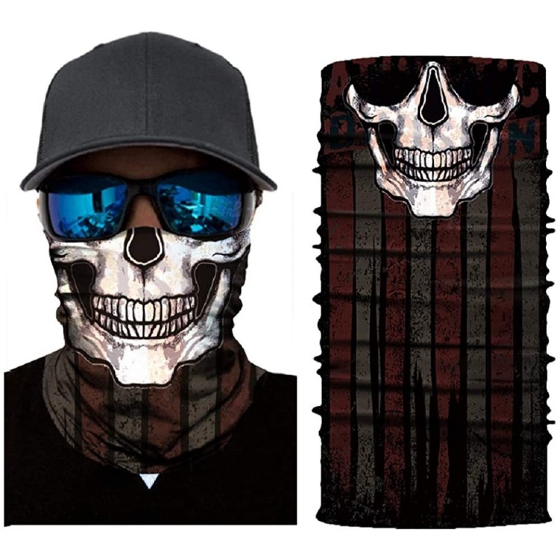 Balaclavas Unisex 3D Skull Printed Balaclava Headwear Multi Functional Face Mask for Outdoor Cycling Riding Motorcycle - CR19...