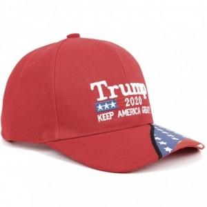 Baseball Caps Trump Military Imagine 2020 Black Cap US Flag Keep America Great hat President - Red - C718UZ59CD9 $10.45