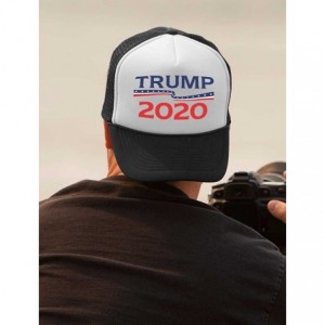 Baseball Caps Trump 2020 Hat President Donald Trump Campaign Mesh Cap Trucker Hat - Black/White - CW18CU3MEK6 $17.27
