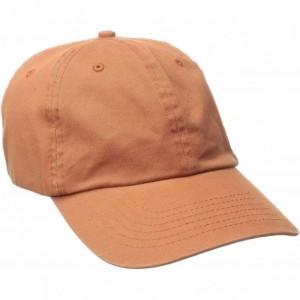 Baseball Caps Twill Cap for Men and Women Baseball Cap Softball Hat with Pre Curved Brim - Burnt Orange - CN1283MO2MP $8.92