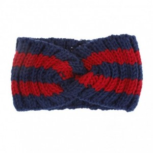 Cold Weather Headbands Chunky Knit Headbands Braided Winter Headbands Ear Warmers Crochet Head Wraps for Women Girls (B) - B ...
