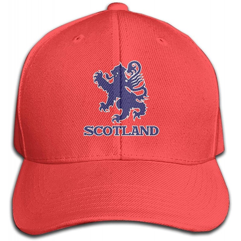 Baseball Caps Hengteng Design Hat Scotland Scottish Royal Lion Coat of Arms King of Scots Adult Funny Baseball Hat - Red - C6...