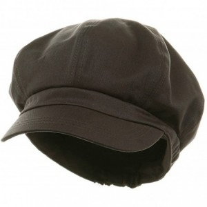 Newsboy Caps Big Size Cotton Newsboy Hat - Charcoal - C1113HAUKD3 $52.68