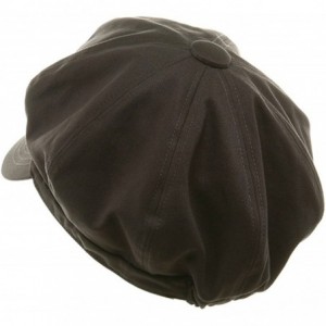 Newsboy Caps Big Size Cotton Newsboy Hat - Charcoal - C1113HAUKD3 $46.97