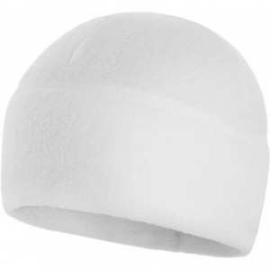 Skullies & Beanies Watch Cap Fleece 260 Slimtex Mens Winter Hat Military Tactical Skull Cap Beanie - White - C3187Q3I6LN $22.78
