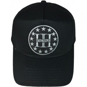 Sun Hats Oath Keeper 3 Percenter HAT - Black - Veteran Owned Business - CS185LRK5ZY $39.67