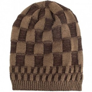 Skullies & Beanies Warm Oversized Chunky Soft Oversized Cable Knit Slouchy Beanie Winter Warm Knit Hat Skull Cap - Khaki 8 - ...
